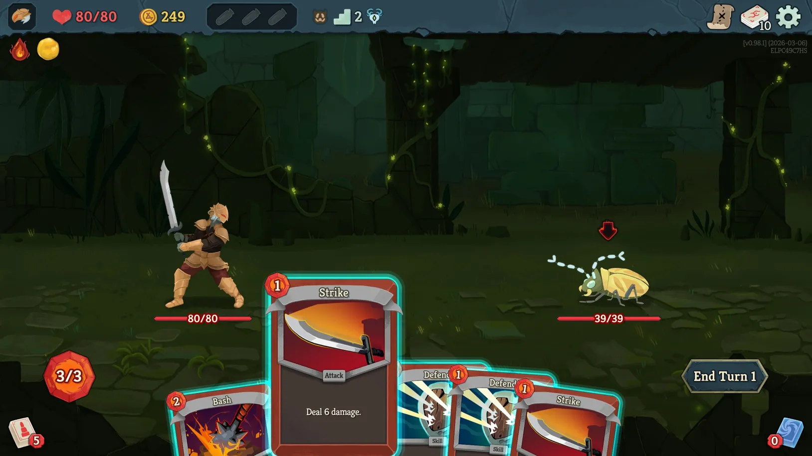 Slay the Spire 2 card types — Attack, Skill, and Power cards with cost and description