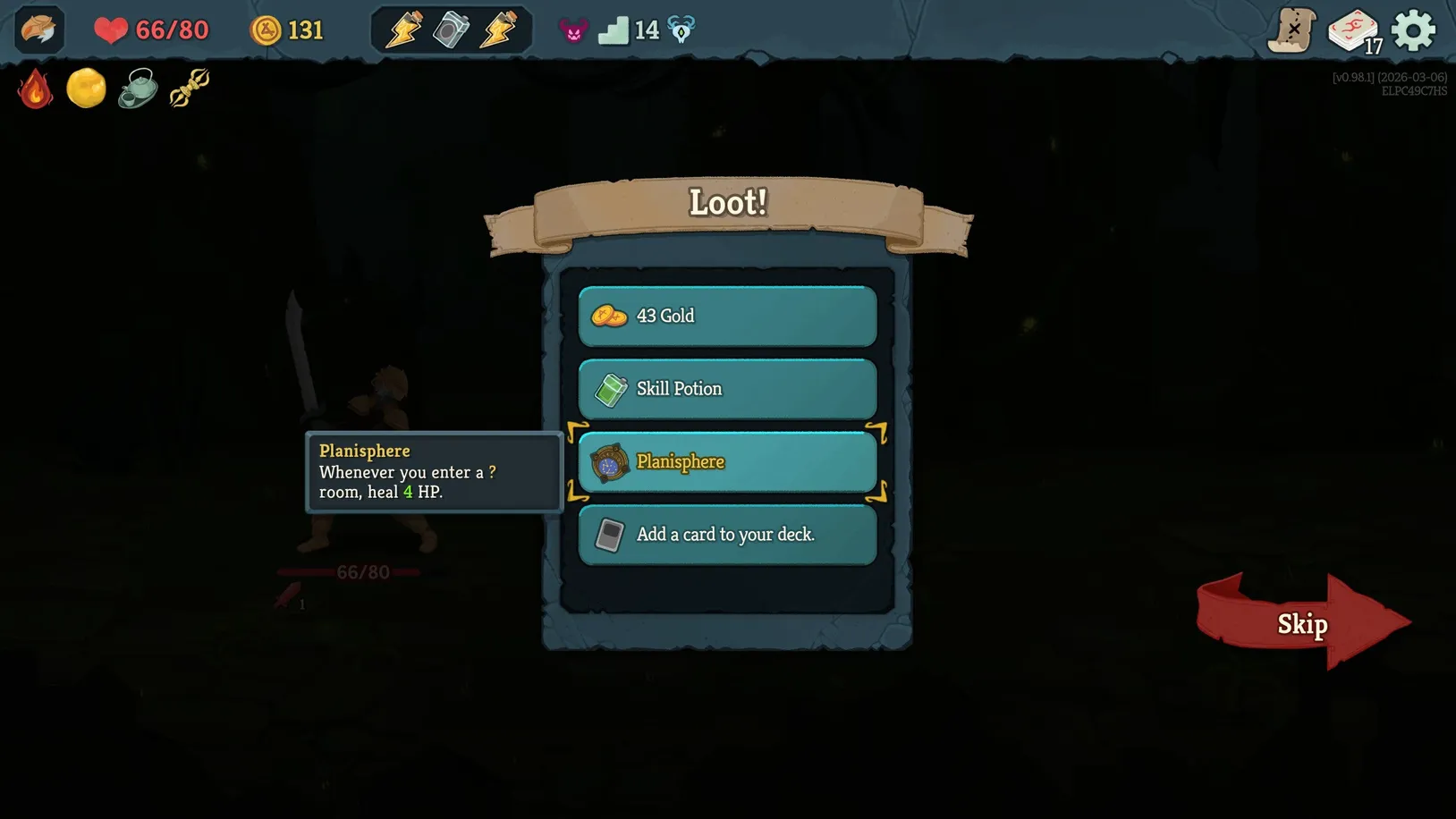 Relic drop from Elite enemy in Slay the Spire 2